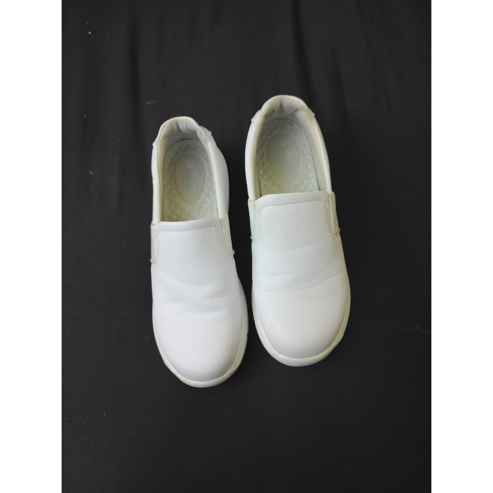Womens White Slip On Work Shoes Nursing Clogs Comfort Slip Resistant Loafers